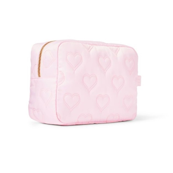 NWT Stoney Clover Lane Quilted Hearts Large Pouch - Picture 4 of 10